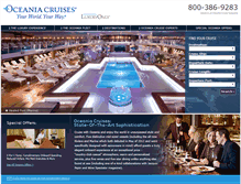 Tablet Screenshot of cruiseoceania.com